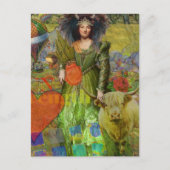 ヴィンテージクラシックタウロスポートレートゴシック美術 ポストカード (正面)