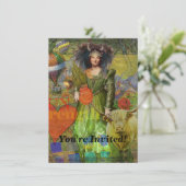 ヴィンテージクラシックタウロスポートレートゴシック美術 招待状 (スタンド正面)