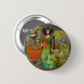 ヴィンテージクラシックタウロスポートレートゴシック美術 缶バッジ (正面&裏面)