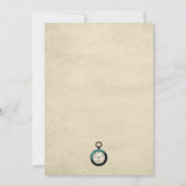 ヴィンテージクラシックダーク・アリスinワンダーランド結婚ズ 招待状 (裏面)