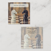 ヴィンテージクラシックチェスナイツコーチクラブ スクエア名刺 (正面/裏面)