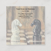 ヴィンテージクラシックチェスナイツコーチクラブ スクエア名刺 (裏面)