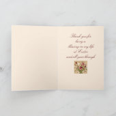 ヴィンテージクラシックチューリップカスタムイースターホリデーカード シーズンカード (内部)