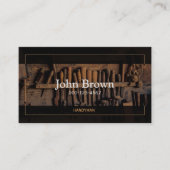 ヴィンテージクラシックツールハンディマン大工 名刺 (正面)