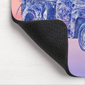 ヴィンテージクラシックトラックアートサンセットマウスパッド マウスパッド (コーナー)