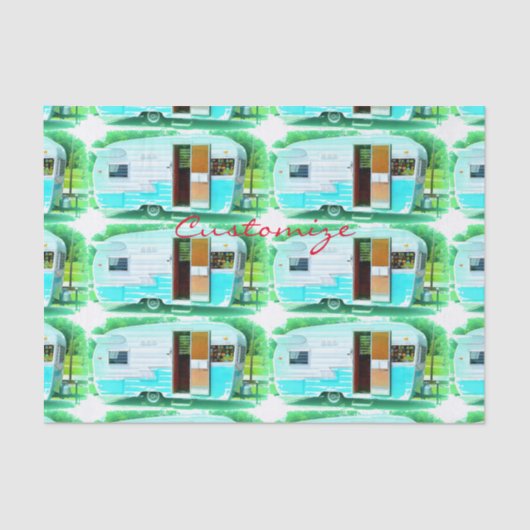 ヴィンテージクラシックトレーラキャラバンThunder_Cove 薄葉紙 (正面)