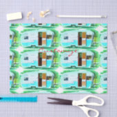 ヴィンテージクラシックトレーラキャラバンThunder_Cove 薄葉紙 (クラフト)