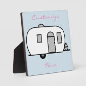 ヴィンテージクラシックトレーラー丸キャラバン フォトプラーク (正面)