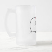 ヴィンテージクラシックトレーラー丸キャラバン フロストグラスビールジョッキ (左)