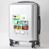 ヴィンテージクラシックトレーラーcaravan Thunder_Cove シール (スーツケース)