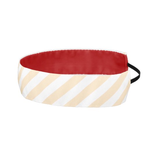 ヴィンテージクラシックトーンの黄色と白ストライプ色 アスレチックヘッドバンド (右)