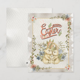 ヴィンテージクラシックハッピーイースターデイホリデーカード シーズンカード