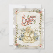 ヴィンテージクラシックハッピーイースター日 シーズンカード (正面)