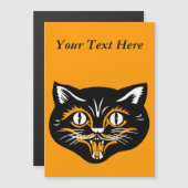 ヴィンテージクラシックハロウィーンブラックキャット顔ファン (正面/裏面)