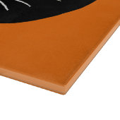 ヴィンテージクラシックハロウィーンブラックキャット顔ファン カッティングボード (角)