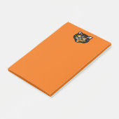 ヴィンテージクラシックハロウィーンブラックキャット顔ファン ポストイット (アングル)