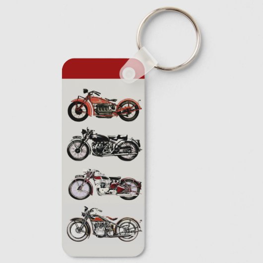 ヴィンテージクラシックバイク用キーチェーン キーホルダー (裏面)