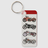 ヴィンテージクラシックバイク用キーチェーン キーホルダー (正面)