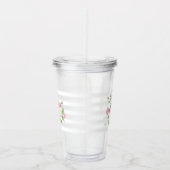 ヴィンテージクラシックバラクラシックフローラストライプシック アクリルタンブラー (右)