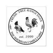 ヴィンテージクラシックファミリーファームエッグカートンプロモーション セルフインキングスタンプ (デザイン)