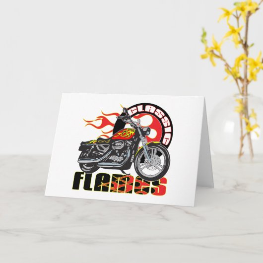 ヴィンテージクラシックフレー絵を描ムジョブバイク カード (黄色い花)