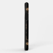 ヴィンテージクラシックフローラパーソナライズされたモノグラム名 Case-Mate iPhoneケース (裏面/右)