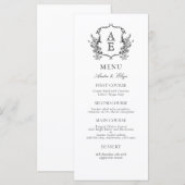 ヴィンテージクラシックフローラモノグラムクレスト メニュー (正面/裏面)