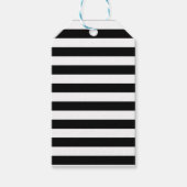 ヴィンテージクラシックブラック&ホワイトストライプ ギフトタグ (正面)