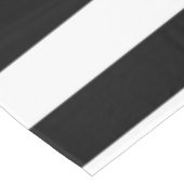 ヴィンテージクラシックブラック&ホワイトストライプ テーブルクロス (アングル)