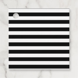 ヴィンテージクラシックブラック&ホワイトストライプ フェイバータグ