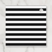 ヴィンテージクラシックブラック&ホワイトストライプ フェイバータグ (裏面)