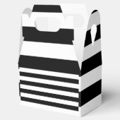 ヴィンテージクラシックブラック&ホワイトストライプ フェイバーボックス (オープン)