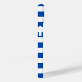 ヴィンテージクラシックブルー&ホワイトストライプズ Case-Mate iPhoneケース (裏面 / 右)