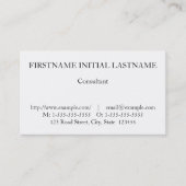 ヴィンテージクラシックプロフェッショナル名刺 名刺 (正面)