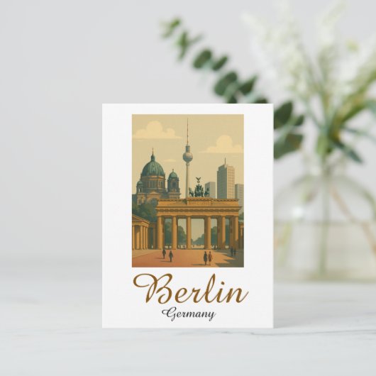 ヴィンテージクラシックベルリンドイツランドマーク ポストカード (スタンド正面)