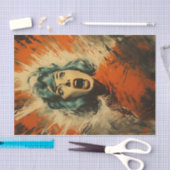 ヴィンテージクラシックホラー映画の悲鳴 薄葉紙 (クラフト)