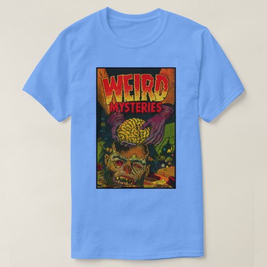 ヴィンテージクラシックホラー漫画ブックカバー Tシャツ (デザイン正面)