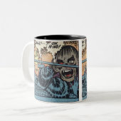 ヴィンテージクラシックホラー漫画 ツートーンマグカップ (正面左)