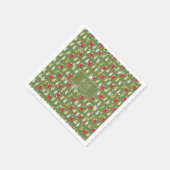 ヴィンテージクラシックホリデーパターン – クリスマスライト2 スタンダードカクテルナプキン (角)