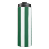 ヴィンテージクラシックボトルグリーン&ホワイトストライプズ タンブラー (正面)