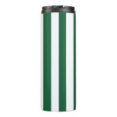 ヴィンテージクラシックボトルグリーン&ホワイトストライプズ タンブラー (裏面)