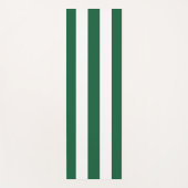 ヴィンテージクラシックボトルグリーン&ホワイトストライプズ ヨガマット (正面)