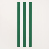 ヴィンテージクラシックボトルグリーン&ホワイトストライプズ ヨガマット (裏面)