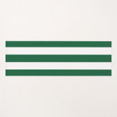 ヴィンテージクラシックボトルグリーン&ホワイトストライプズ ヨガマット (正面(横))