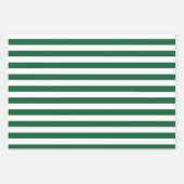 ヴィンテージクラシックボトルグリーン&ホワイトストライプズ ラッピングペーパーシート (正面2)