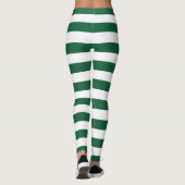 ヴィンテージクラシックボトルグリーン&ホワイトストライプズ レギンス (裏面)