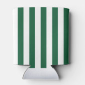 ヴィンテージクラシックボトルグリーン&ホワイトストライプズ 缶クーラー (裏面)