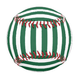 ヴィンテージクラシックボトルグリーン&ホワイトストライプズ 野球ボール