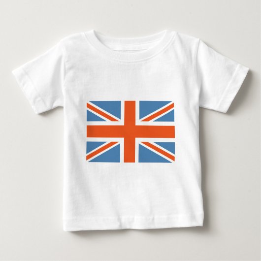 ヴィンテージクラシックポスターユニオン英国国旗 ベビーTシャツ (正面)