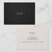 ヴィンテージクラシックモノグラムダークブラウンプロフェッショナル 名刺 (正面/裏面)